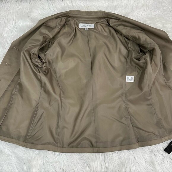 Tahari ASL Women’s NWT Teak Tan Spencerville Career Blazer Skirt Suit 10/C39/W31 - Picture 5 of 15